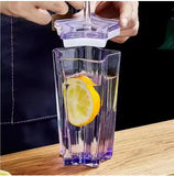 Glass Tumbler Mug with Lid